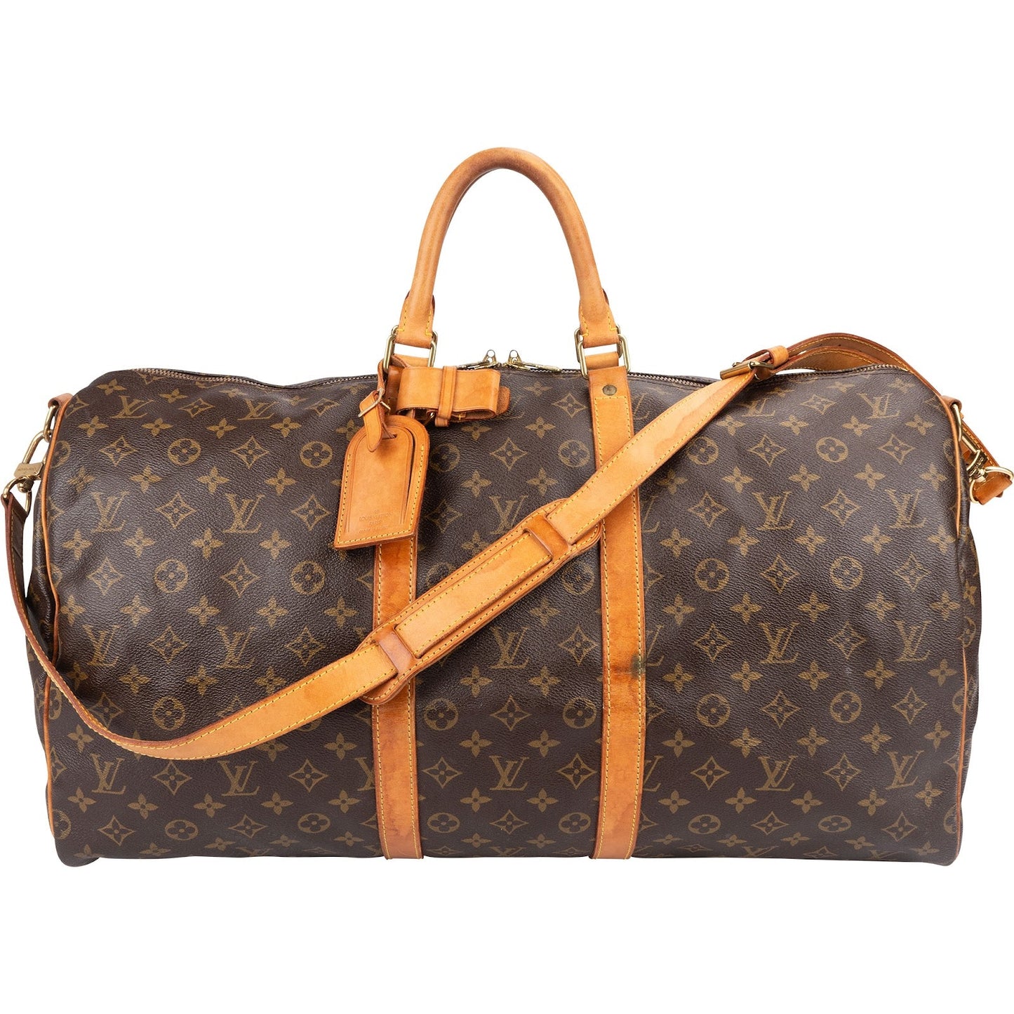 Louis Vuitton Monogram Canvas Keepall 55 Bandoulière Travel Bag