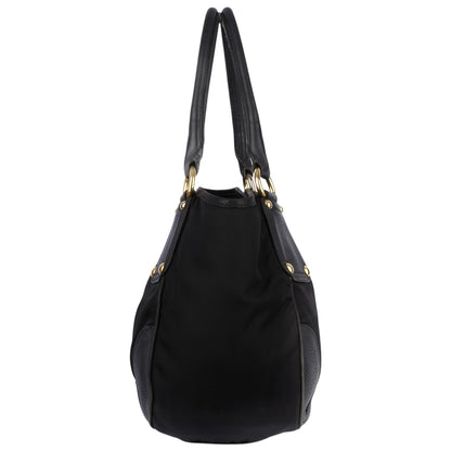 Prada Tessuto Nylon Vitello Daino Shoulder Bag