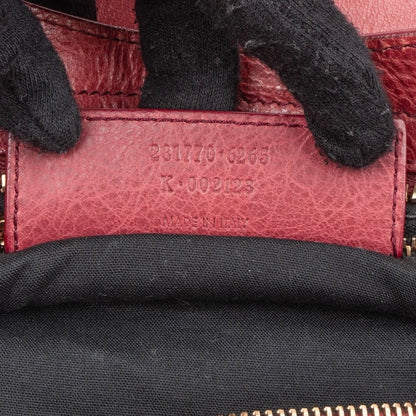 Balenciaga Red Leather Classic City Handbag