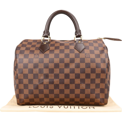 Louis Vuitton Monogram Damier Ebene Speedy 30 Handbag