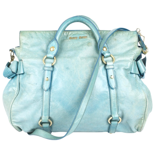 Miu Miu Classic Leather City Handbag