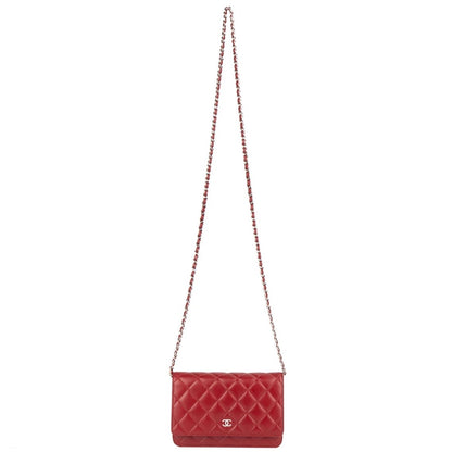Chanel Quilted Lambskin Wallet On Chain Crossbody Bag