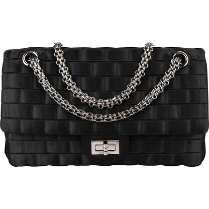 Chanel Rare Sample Satin Chocolate Bar 2.55 Reissue Double Flap Crossbody Bag