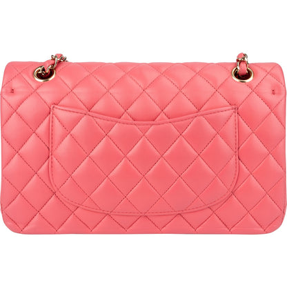 Chanel Quilted Lambskin Gold Medium Double Flap Shoulder Bag