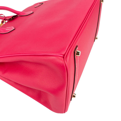 Hermès Rose Tyrien Epsom Leather Birkin 35 Handbag