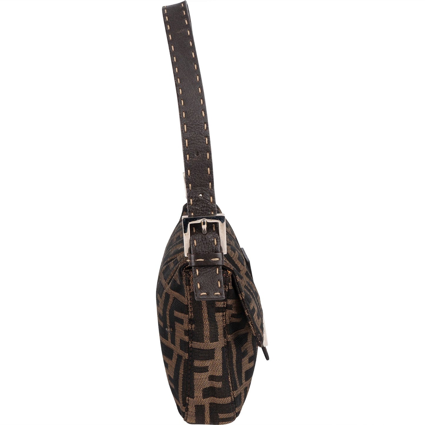 Fendi Monogram FF Baguette  Shoulder Bag