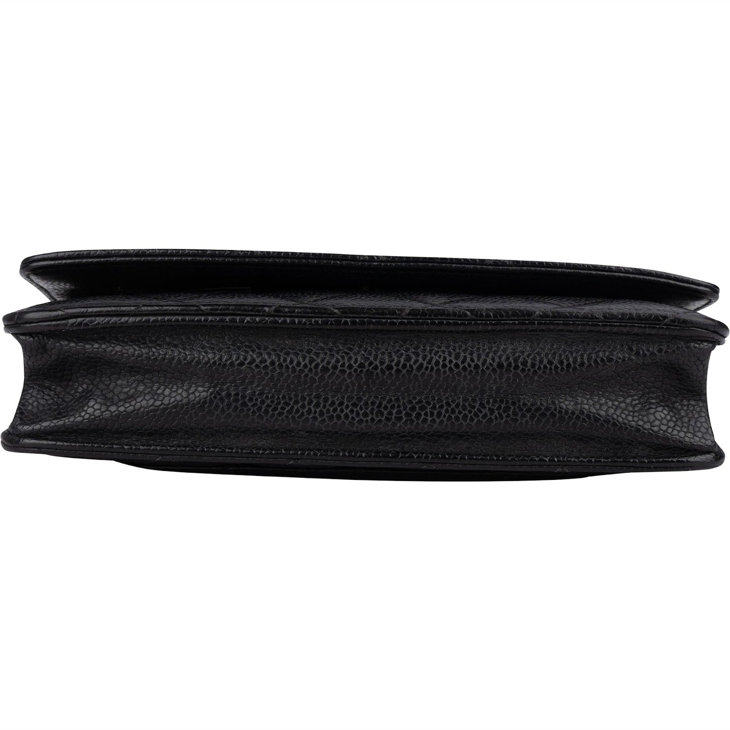 Chanel Quilted Caviar Leather Wallet On Chain Crossbody Bag
