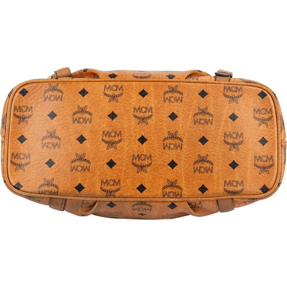 MCM Monogram Visetos Satchel Shoulder Bag