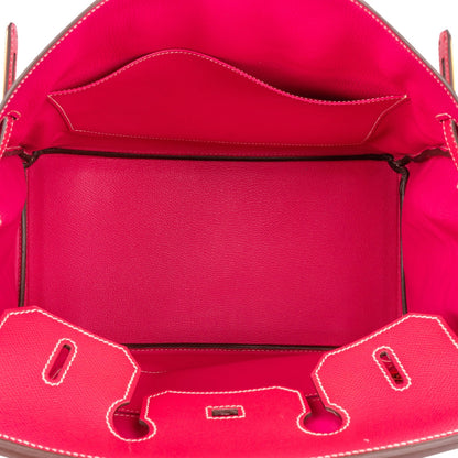 Hermès Rose Tyrien Epsom Leather Birkin 35 Handbag