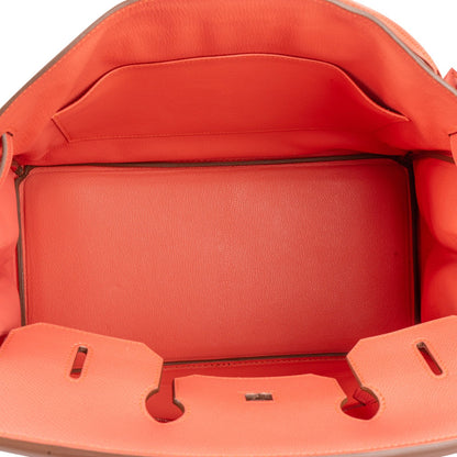 Hermès Flamingo Epsom Leather Birkin 35 Handbag