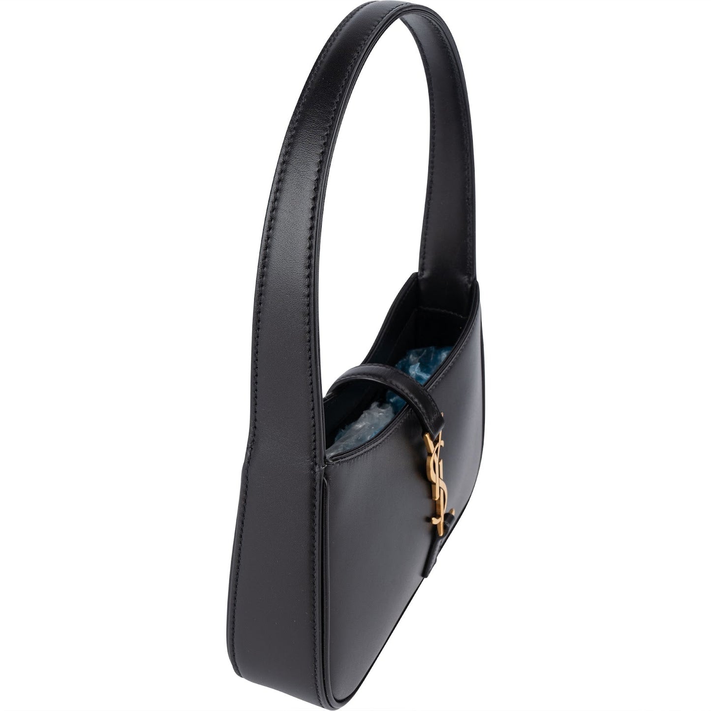 Saint Laurent Black Leather 5 à 7 Mini Hobo Handbag