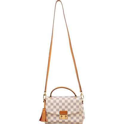 Louis Vuitton Monogram Damier Azur Canvas Croisette Crossbody Handbag