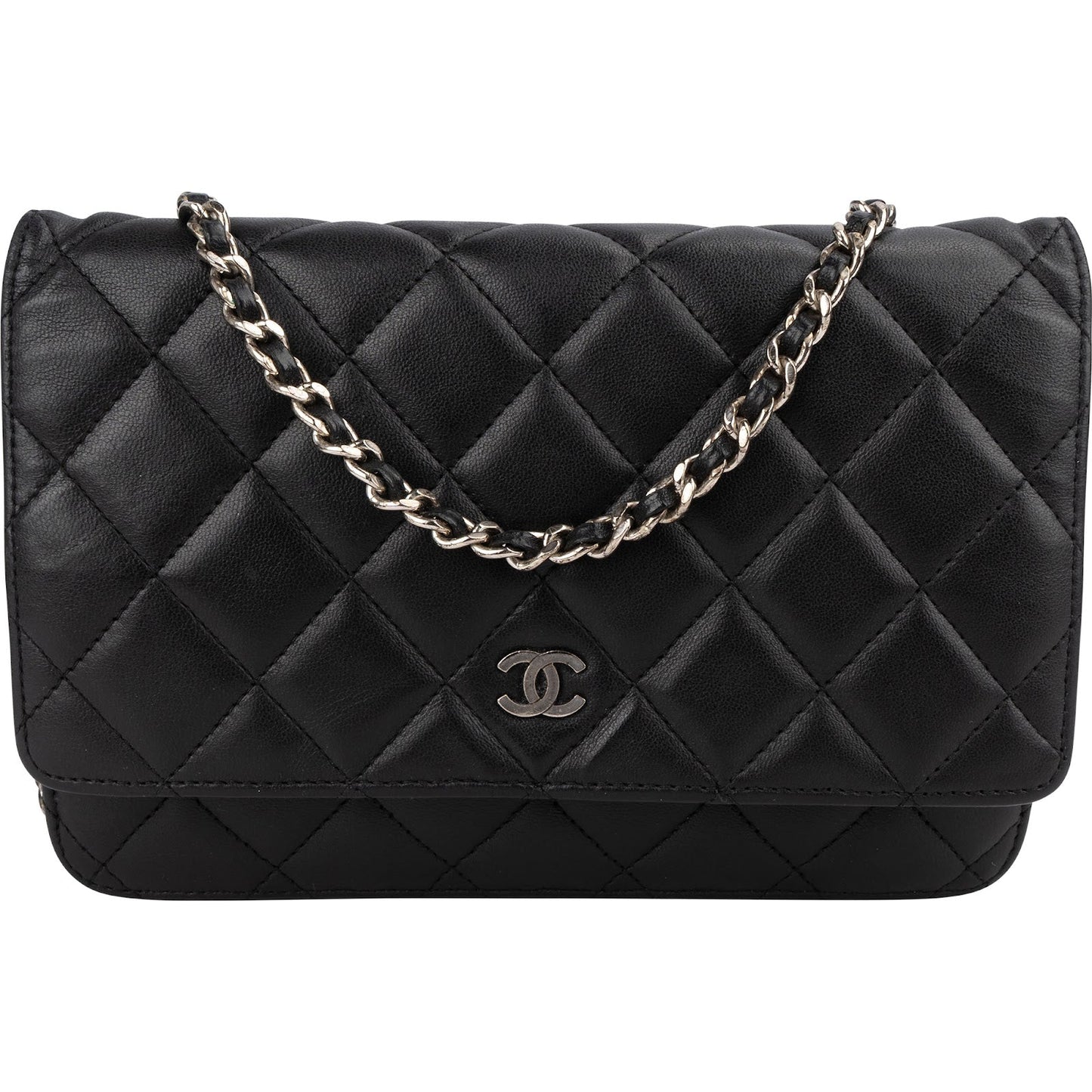 Chanel Quilted Lambskin Wallet on Chain Crossbody Bag