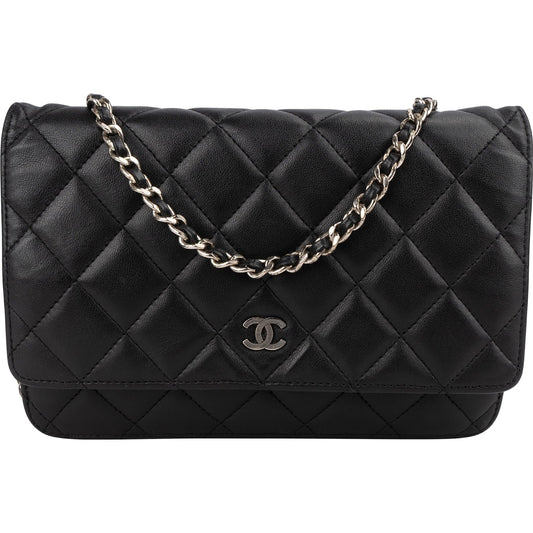 Chanel Quilted Lambskin Wallet on Chain Crossbody Bag