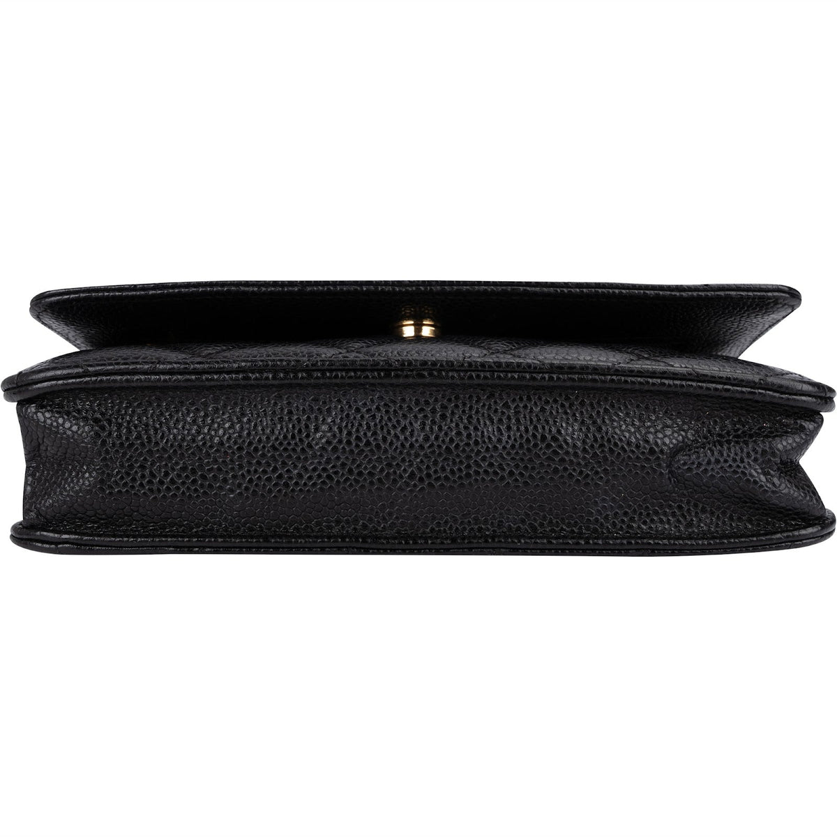 Chanel Quilted Caviar Leather Wallet On Chain Crossbody Bag