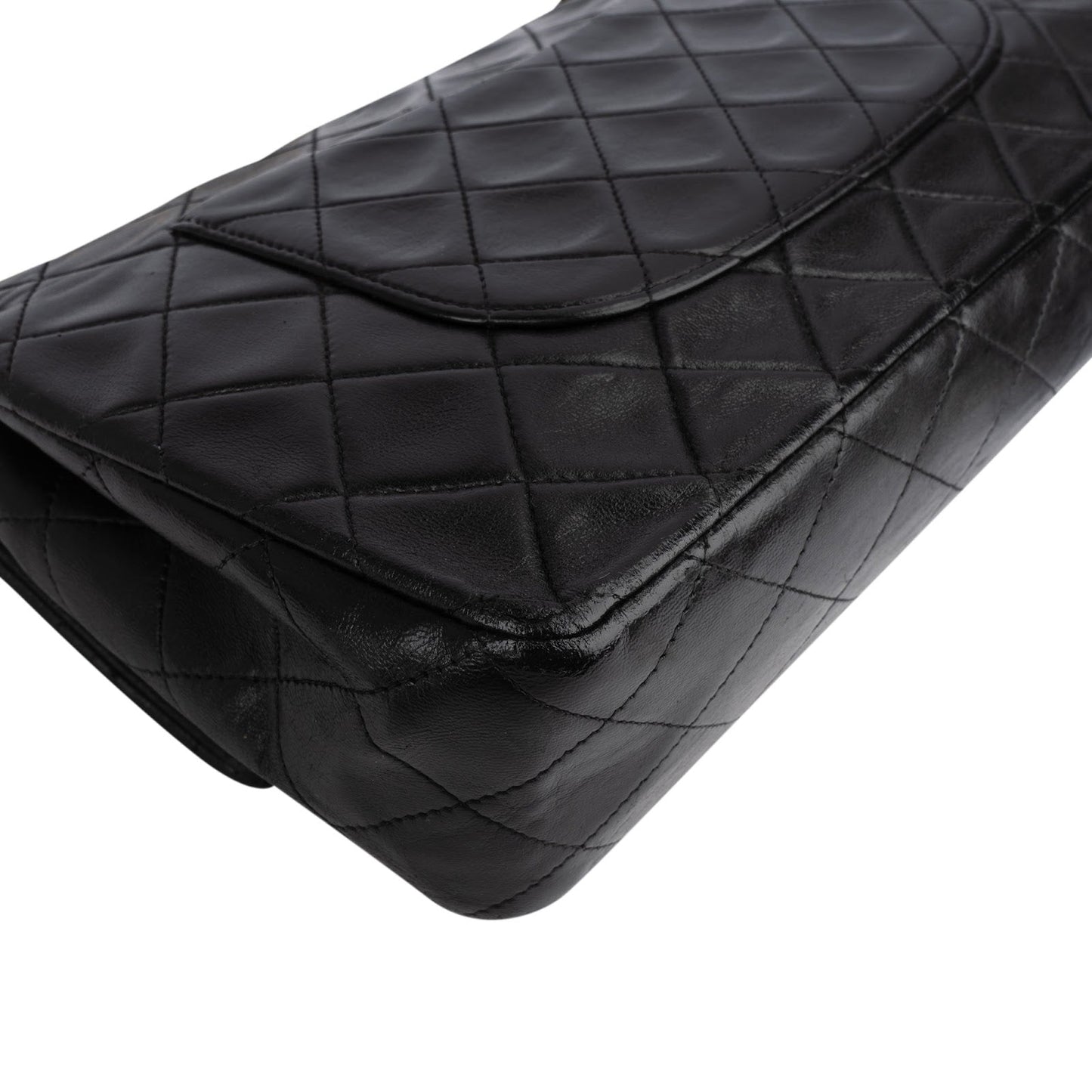 Chanel Quilted Lambskin 24K Gold Medium Double Flap Shoulder Bag