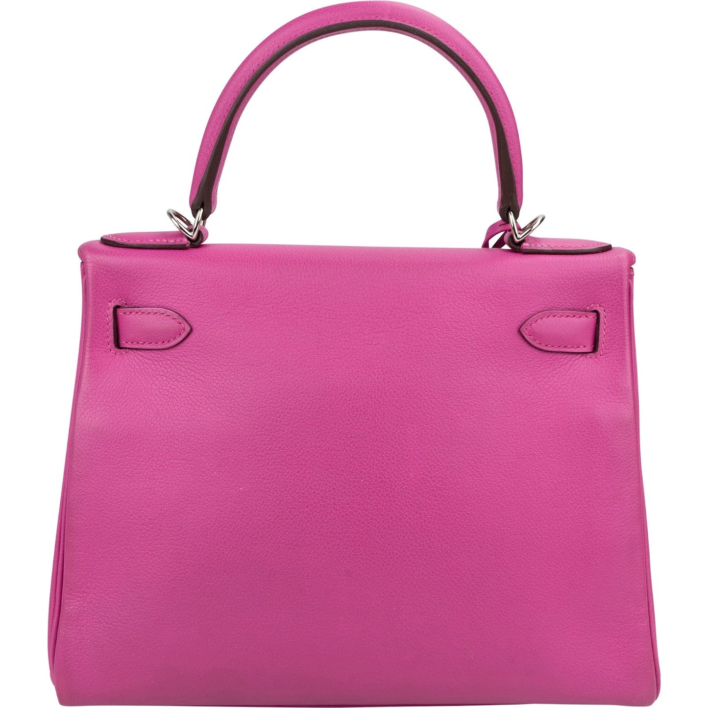 Hermès Pink Chevre Leather Palladium Kelly 28 Handbag
