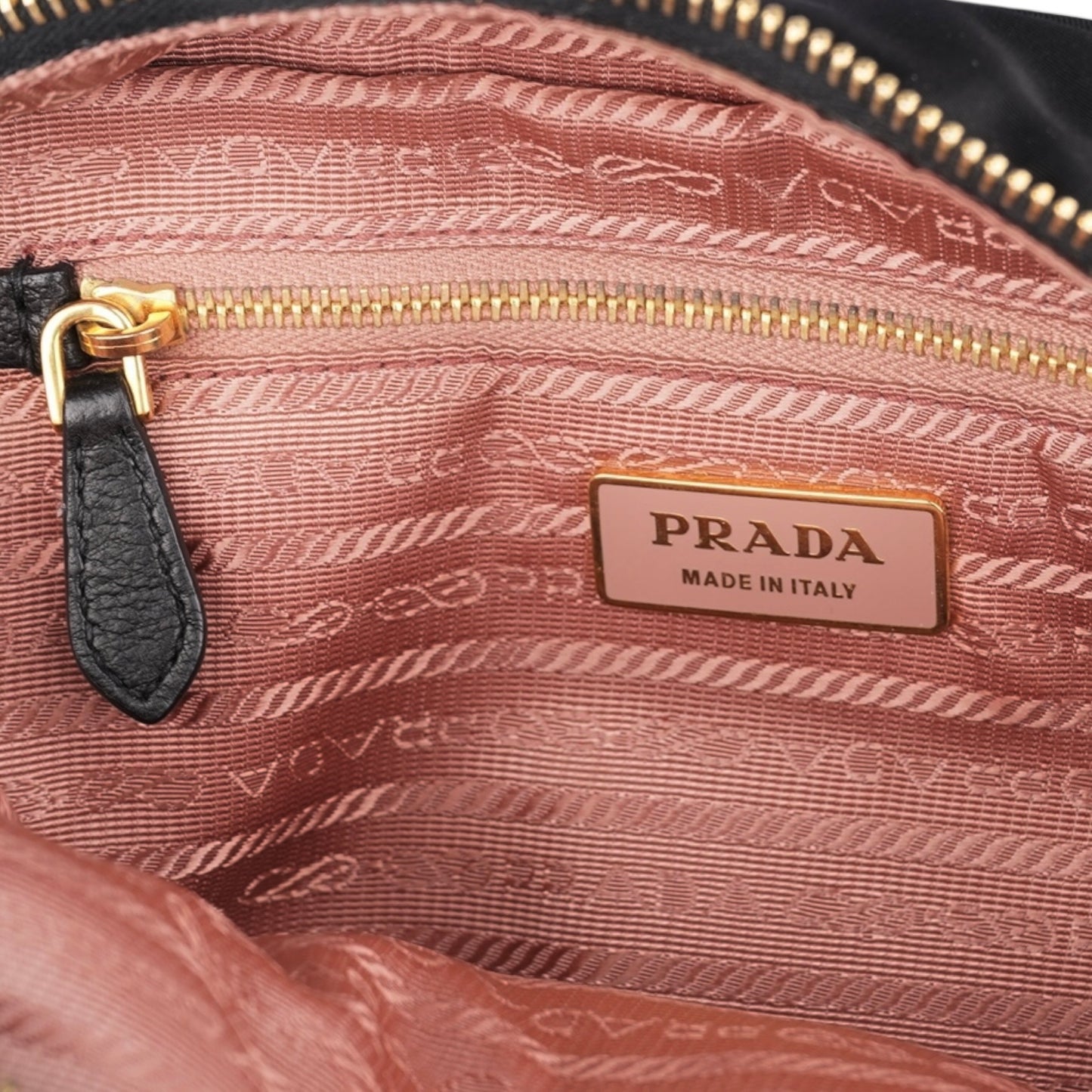 Prada Black Tessuto Fiocco Nylon Bow Detail Bag