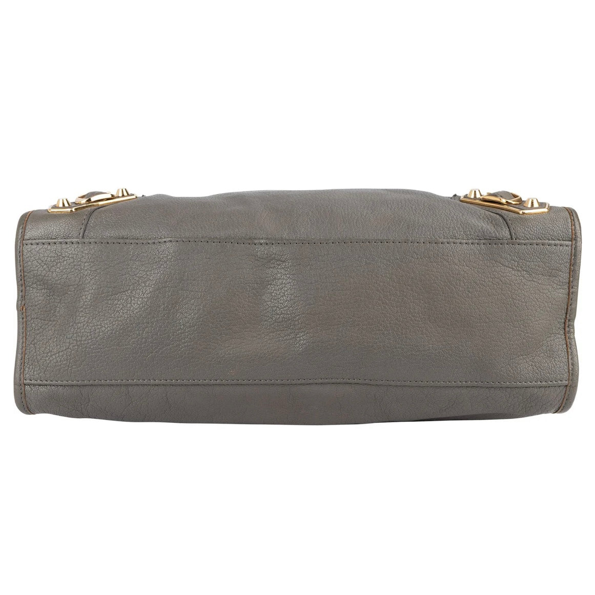 Balenciaga Grey Grained Leather City Handbag
