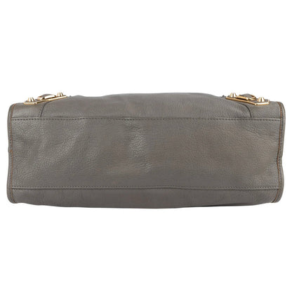 Balenciaga Grey Grained Leather City Handbag