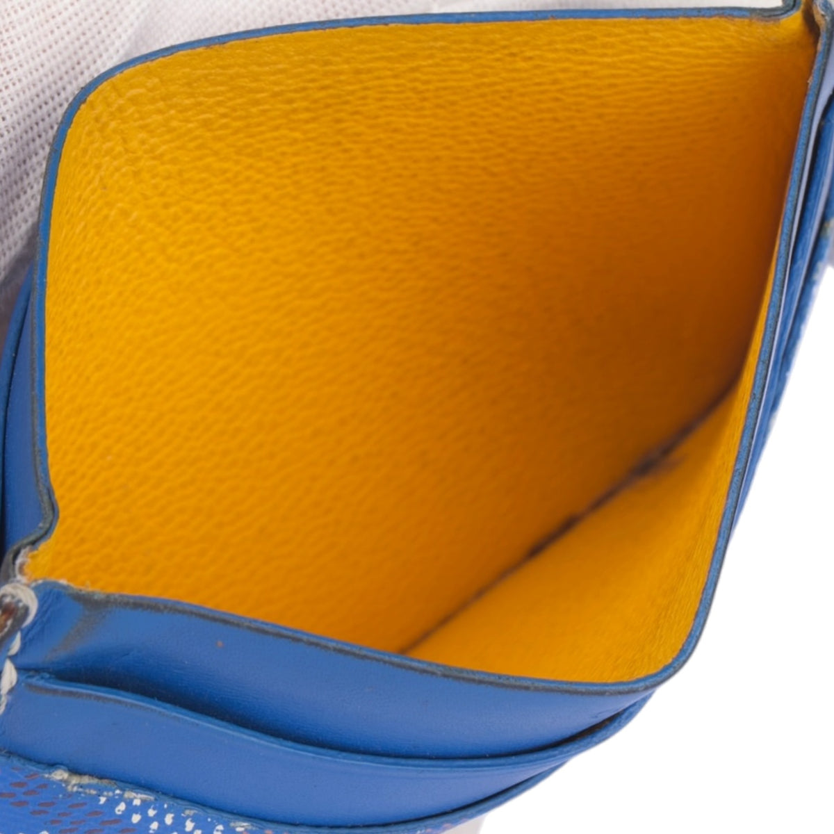 Goyard Blue Goyardine Cardholder