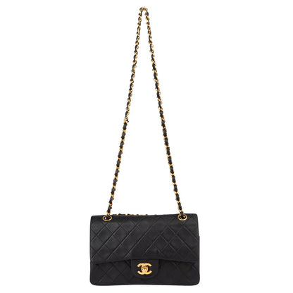 Chanel Quilted Lambskin 24K Gold Medium Double Flap Crossbody Bag