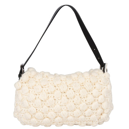Fendi Limited Wool Baguette Handbag