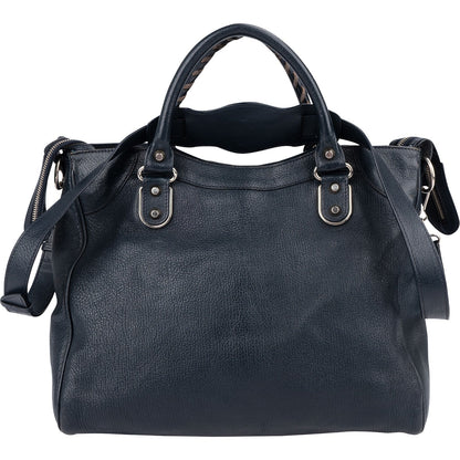 Balenciaga Blue  Leather Giant City Handbag