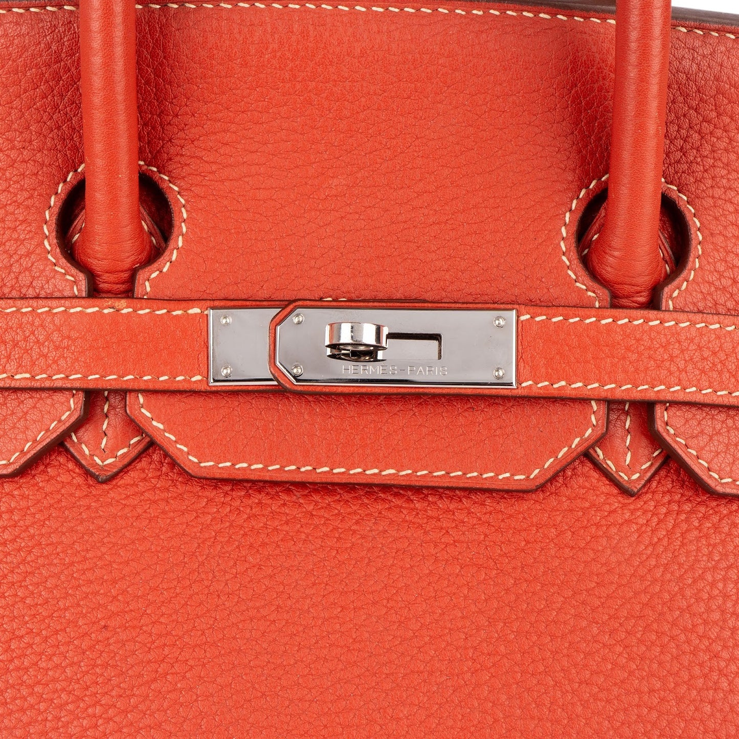 Hermès Pink Taurillon Clemence Birkin 35 Handbag Clay Red Bougainvillier
