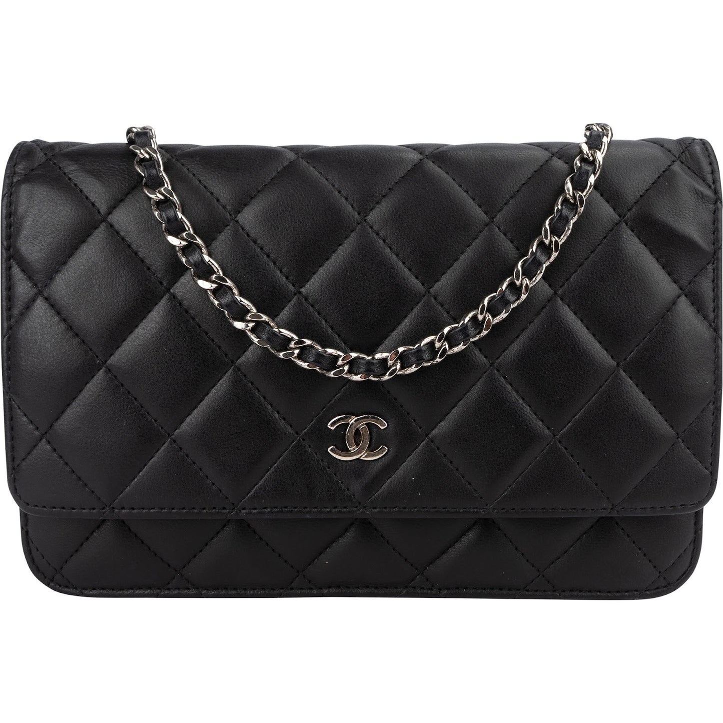 Chanel Quilted Lambskin Wallet on Chain Crossbody Bag