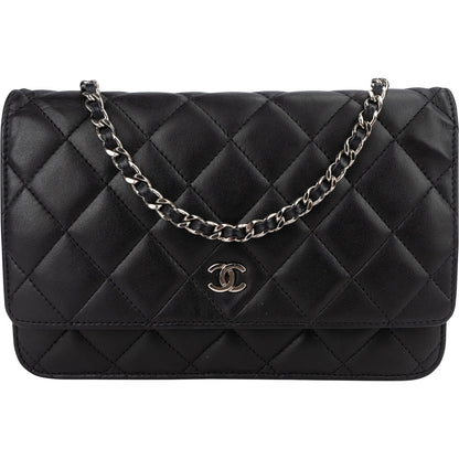 Chanel Quilted Lambskin Wallet on Chain Crossbody Bag