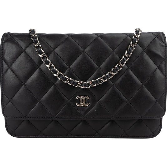 Chanel Quilted Lambskin Wallet on Chain Crossbody Bag