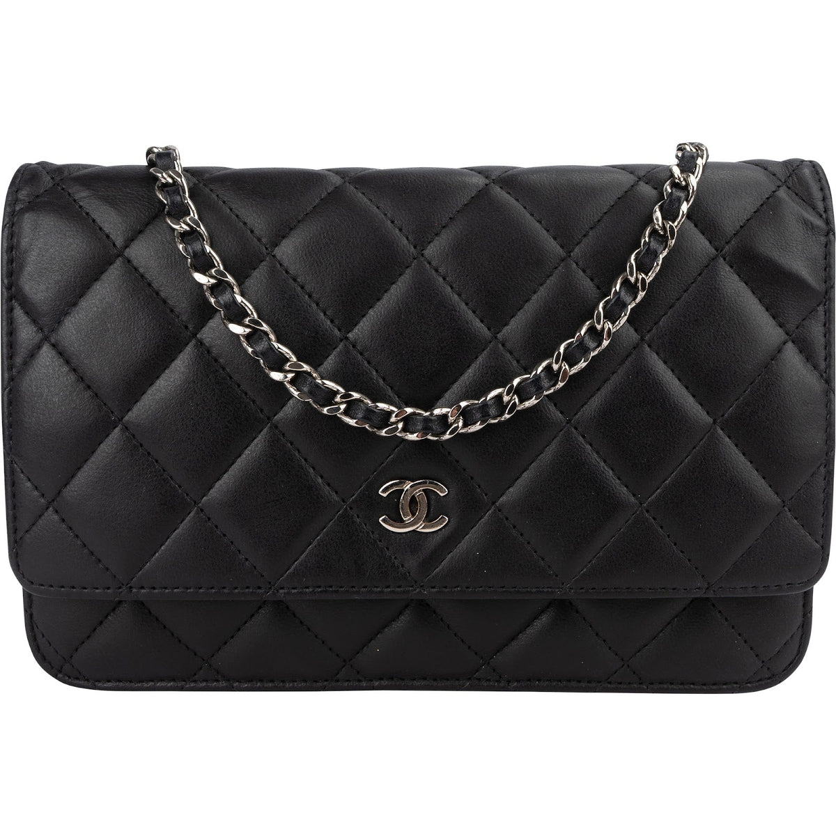 Chanel Quilted Lambskin Wallet on Chain Crossbody Bag