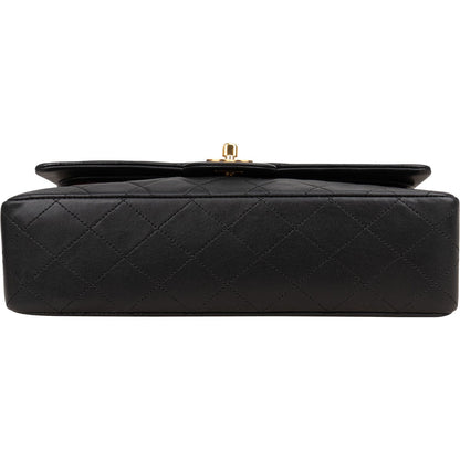 Chanel Quilted Lambskin 24K Gold Medium Double Flap Shoulder Bag