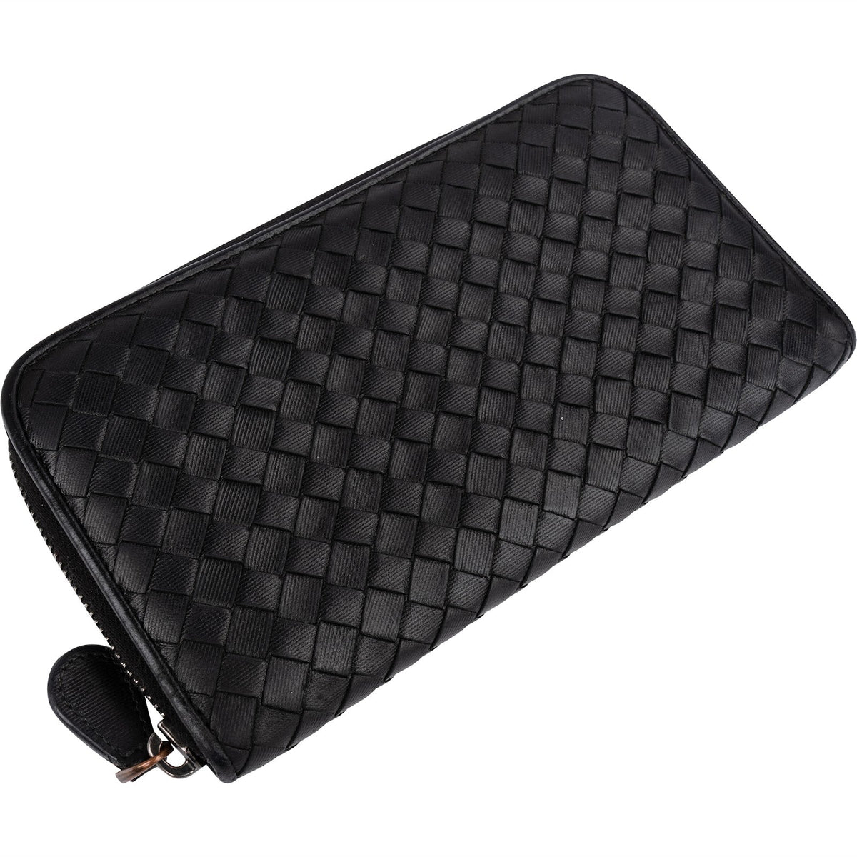 Bottega Veneta Intrecciato Leather Zip Around Wallet