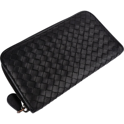 Bottega Veneta Intrecciato Leather Zip Around Wallet