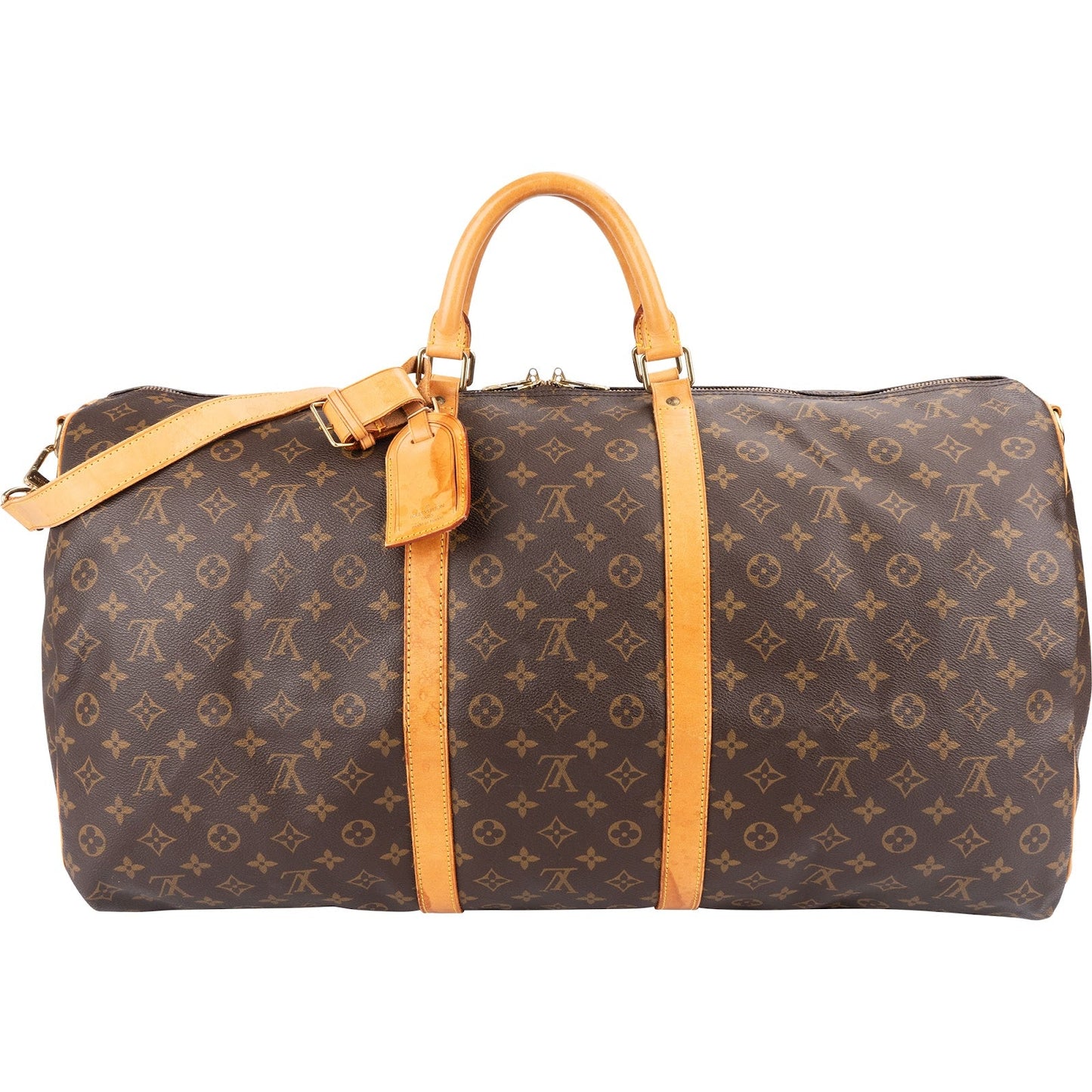 Louis Vuitton Monogram Canvas Keepall 60 Bandoulière Travel Bag