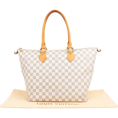 Louis Vuitton Monogram Damier Azur Canvas Saleya MM Shoulder Bag