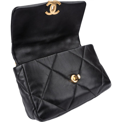 Chanel 19 Quilted Lambskin Medium Single Flap Crossbody Bag