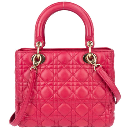 Christian Dior Quilted Leather Lady Dior Handbag