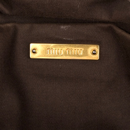 Miu Miu Nero Leather Padlock Handbag
