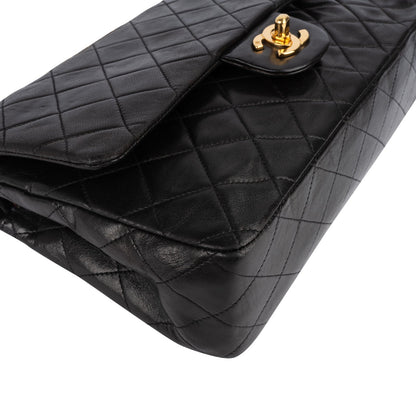Chanel Quilted Lambskin 24K Gold Medium Double Flap Shoulder Bag