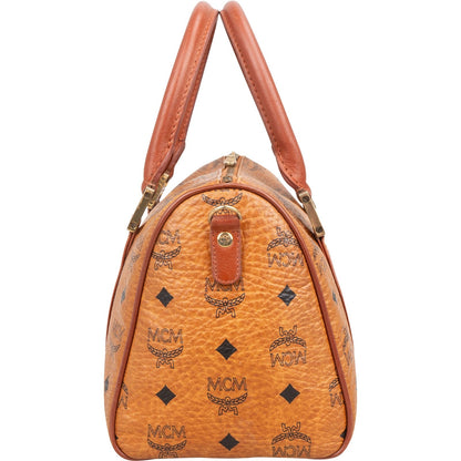 MCM Monogram Visetos Boston Handbag