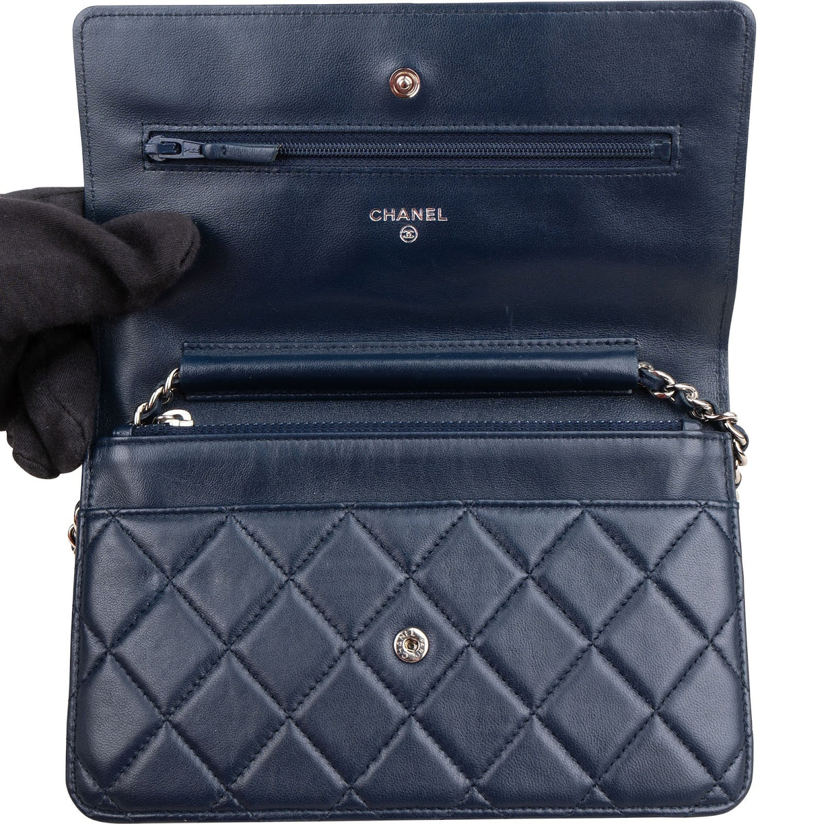 Chanel Quilted Lambskin Wallet On Chain Crossbody Bag