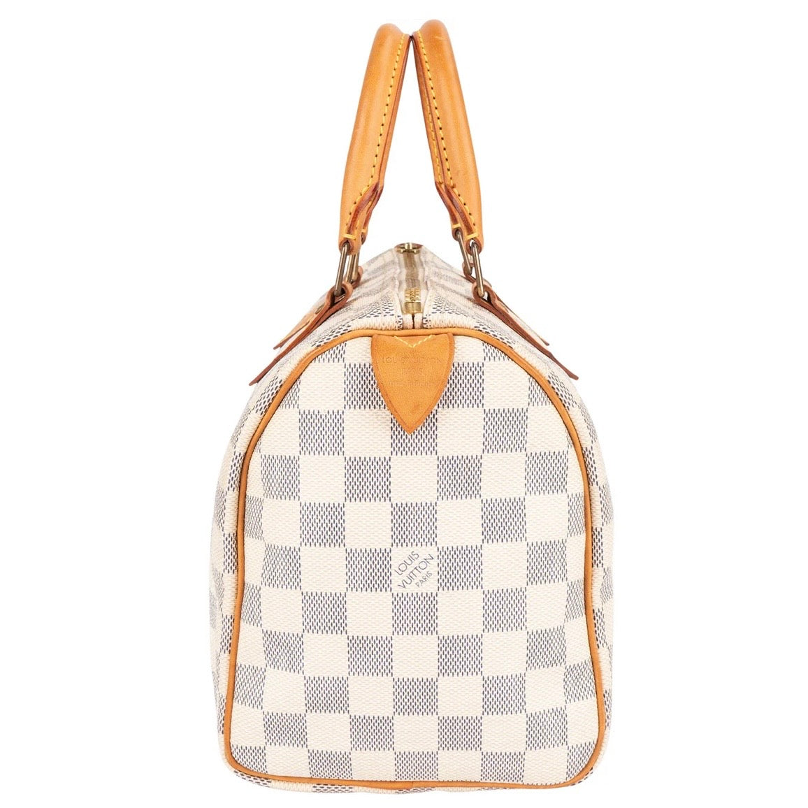 Louis Vuitton Monogram Damier Azur Canvas Speedy 25 Handbag