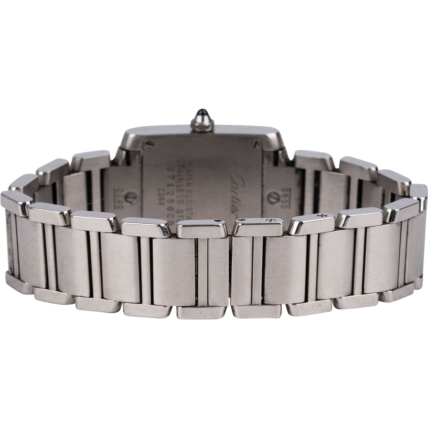 Cartier Silver Tone Tank Française 2384 Women Watch