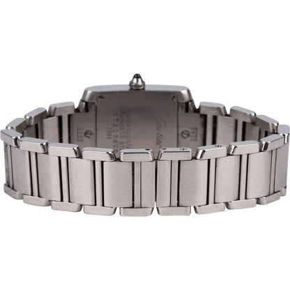 Cartier Silver Tone Tank Française 2384 Women Watch