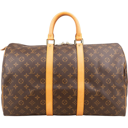 Louis Vuitton Monogram Canvas Keepall 45 Travel Bag
