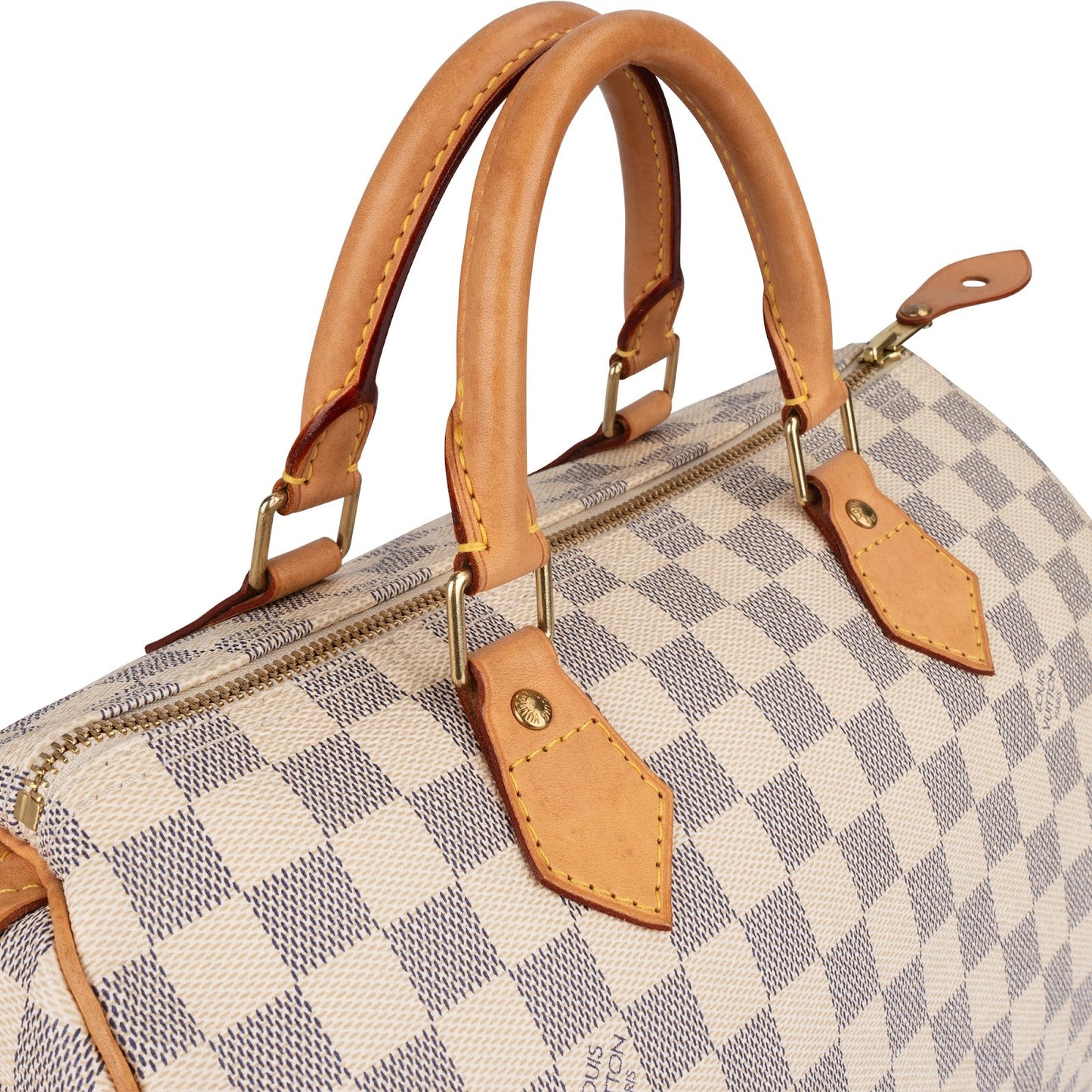 Louis Vuitton Monogram Damier Azur Speedy 30 Handbag