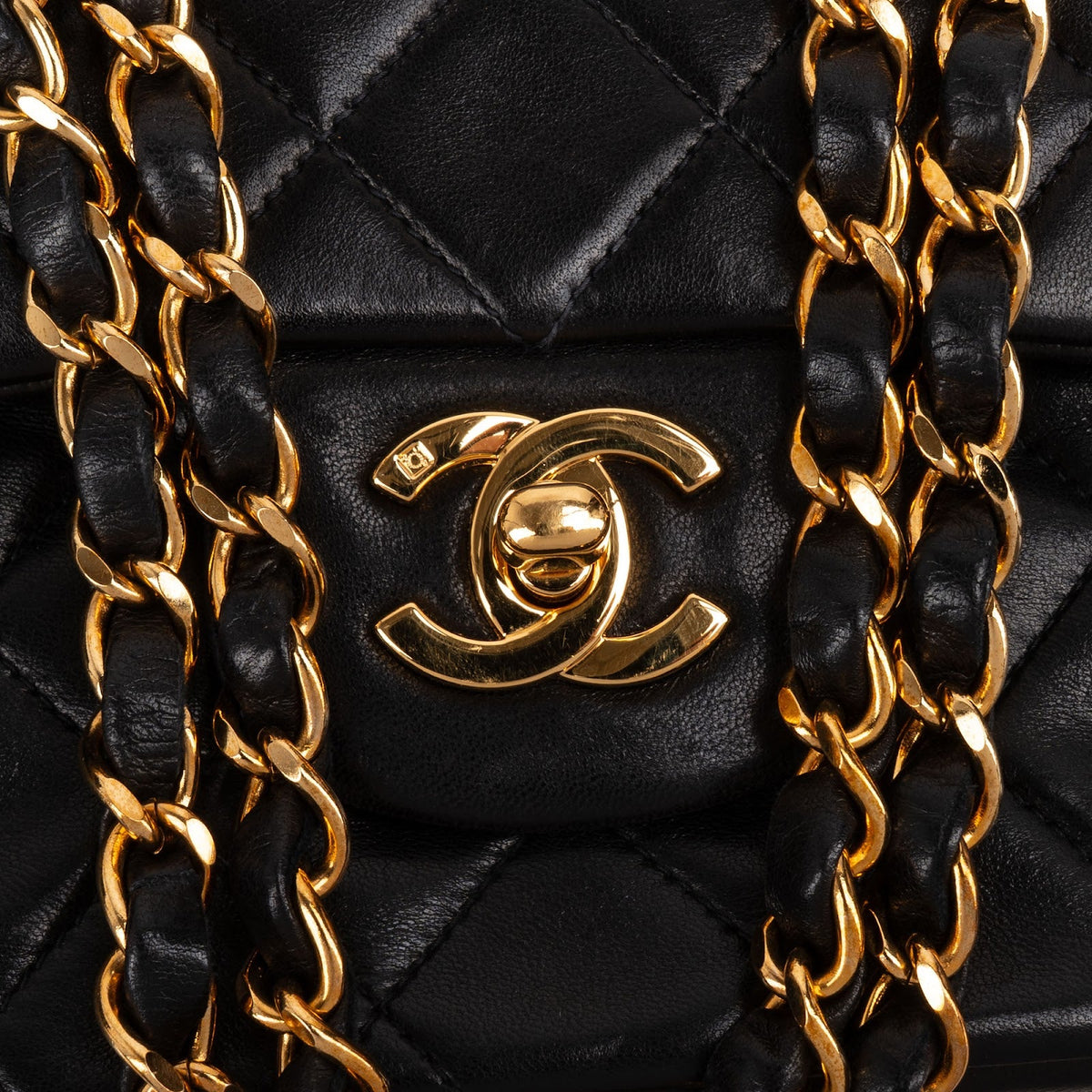 Chanel Quilted Lambskin 24K Gold Medium Double Flap Shoulder Bag